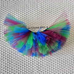 Purple Ballet Tutu & Headband Set - Floral Accent