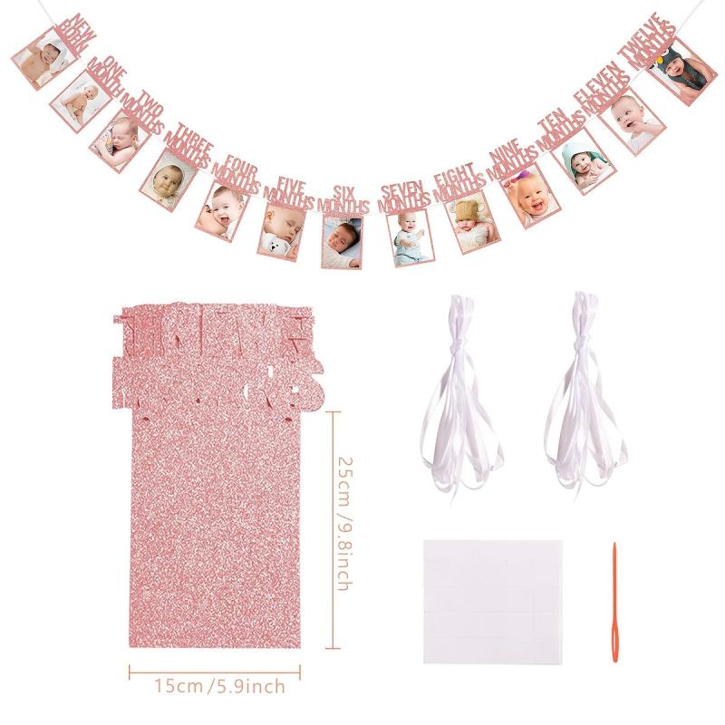 13pcs 1st Birthday Photo Album Keepsake & Decor