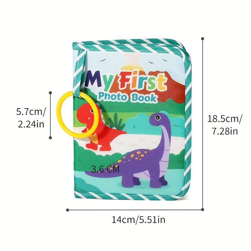 Soft Cloth Dinosaur Photo Book for Youngsters