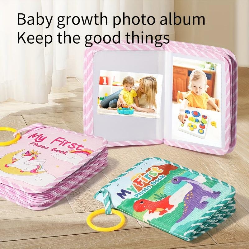 Soft Cloth Dinosaur Photo Book for Youngsters