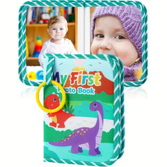 Soft Cloth Dinosaur Photo Book for Youngsters