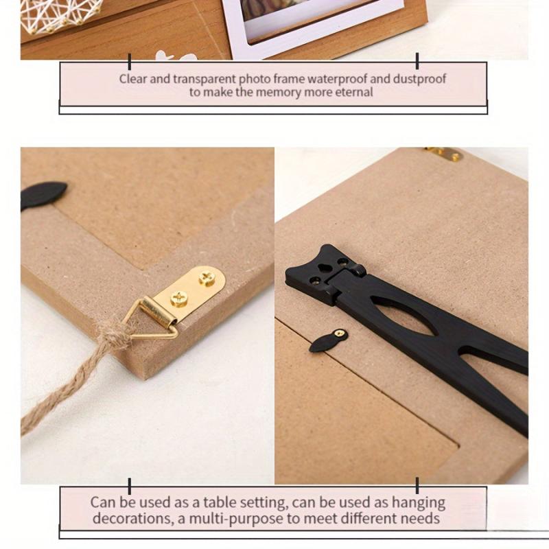 Wooden Picture Frame for Wall & Tabletop - Infants 0-3 Years