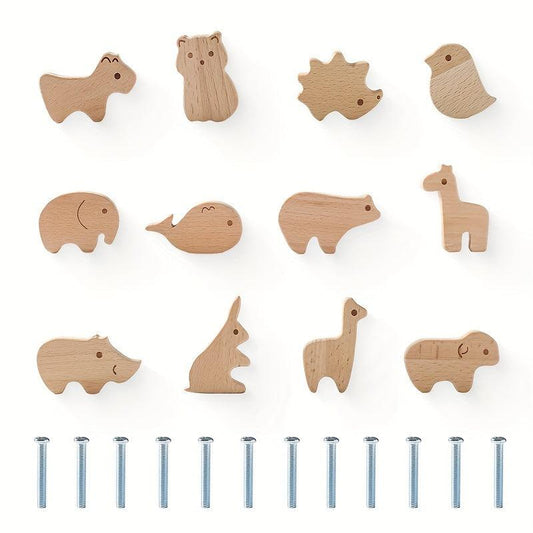 Wooden Cartoon Drawer Pull Youngsters's Room Paradise