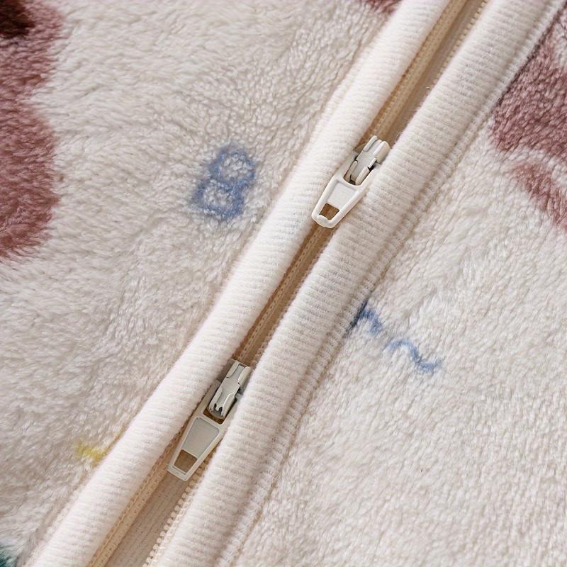 MOMMBABY Cozy Coral Fleece Cartoon Sleeping Bag for Kids