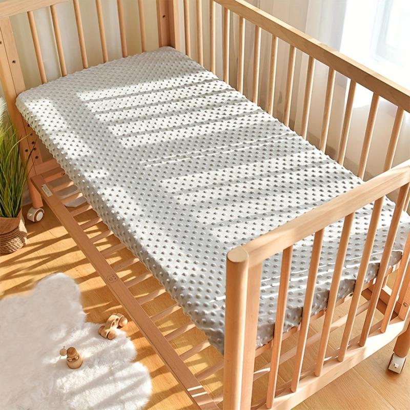 Soft & Breathable Kids' Fitted Sheet 110x60 130x70cm Khaki Gray