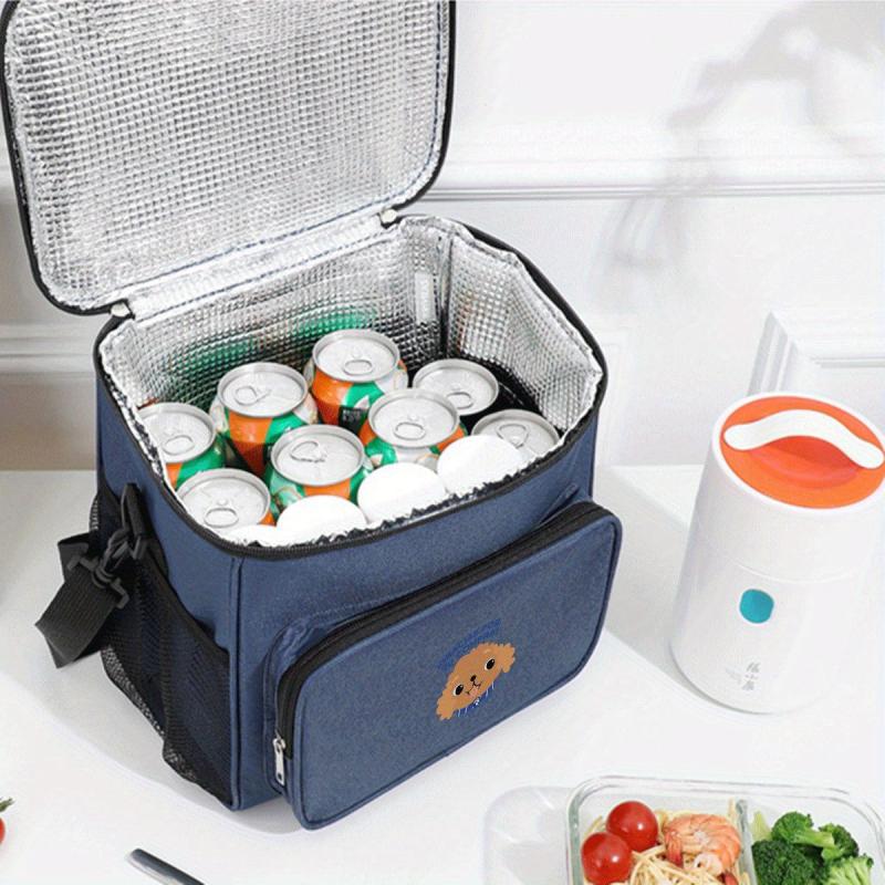 Puppy Lunch Tote Insulated Bag Adjustable Strap Office Work Picnic