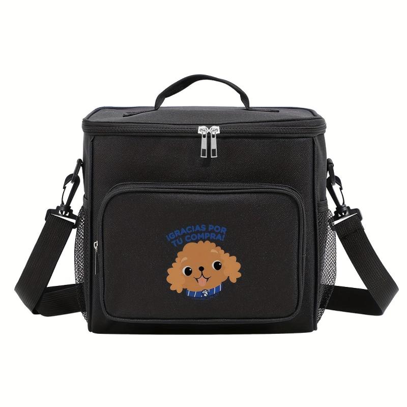 Puppy Lunch Tote Insulated Bag Adjustable Strap Office Work Picnic