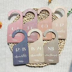 7pcs Wooden Closet Organizer Set Size Dividers Nursery Wardrobe