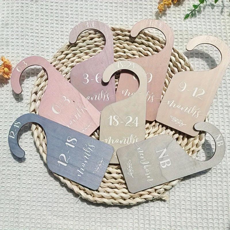 7pcs Wooden Closet Organizer Set Size Dividers Nursery Wardrobe