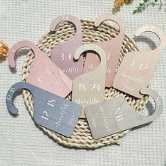 7pcs Wooden Closet Organizer Set Size Dividers Nursery Wardrobe