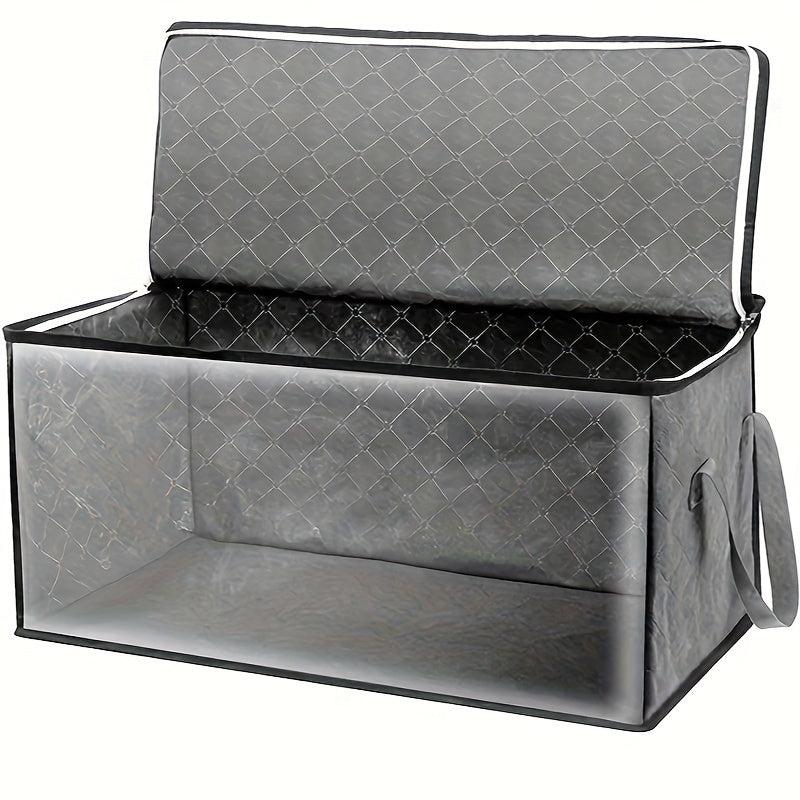 Large Storage Bag with Lid & Handles for Clothes Blankets Toys