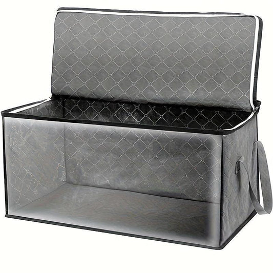 Large Storage Bag with Lid & Handles for Clothes Blankets Toys