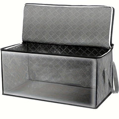 Large Storage Bag with Lid & Handles for Clothes Blankets Toys