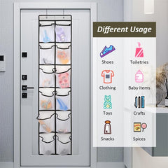 Fabric Hanging Storage Organizer Door Back Organizer for Shoes Clothes Toys