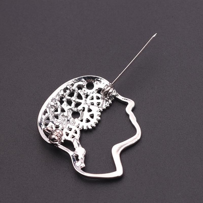Personality Retro Alloy Thinker Brooch