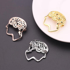 Personality Retro Alloy Thinker Brooch