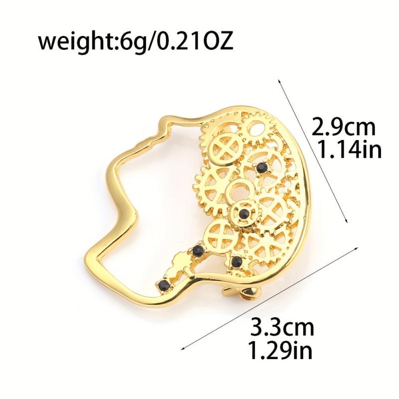 Personality Retro Alloy Thinker Brooch