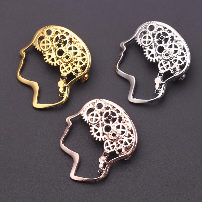 Personality Retro Alloy Thinker Brooch