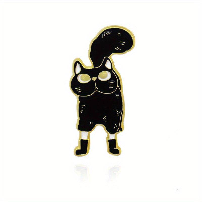 Puss In Boots Cartoon Enamel Brooch
