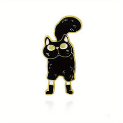 Puss In Boots Cartoon Enamel Brooch
