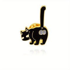 Puss In Boots Cartoon Enamel Brooch