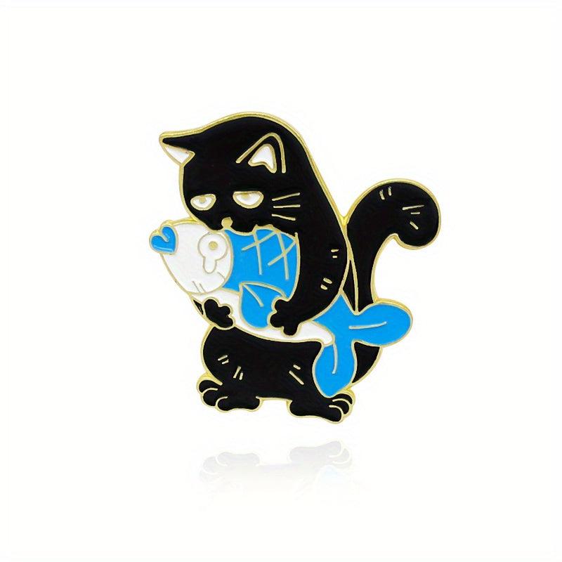 Puss In Boots Cartoon Enamel Brooch