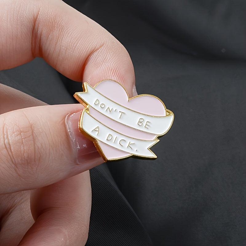 Pink Love Micro Pin Brooch for Jackets and Bags