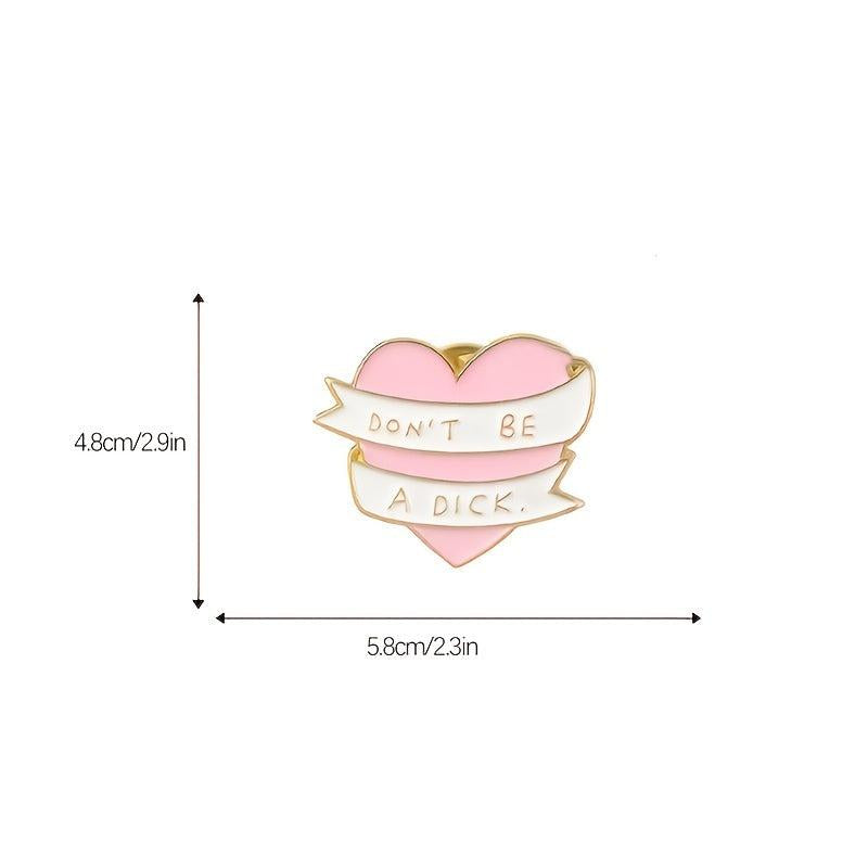 Pink Love Micro Pin Brooch for Jackets and Bags