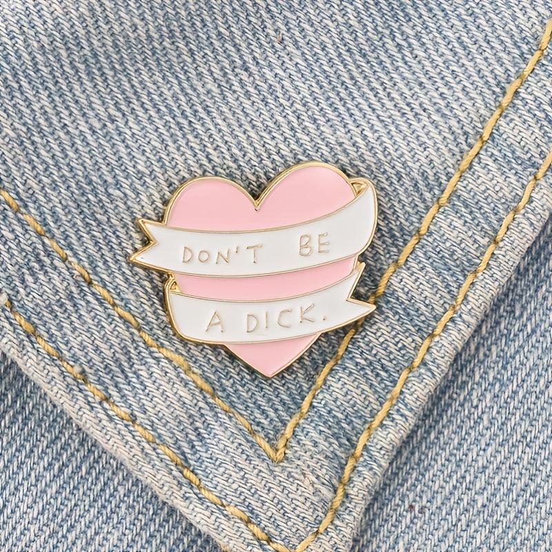 Pink Love Micro Pin Brooch for Jackets and Bags