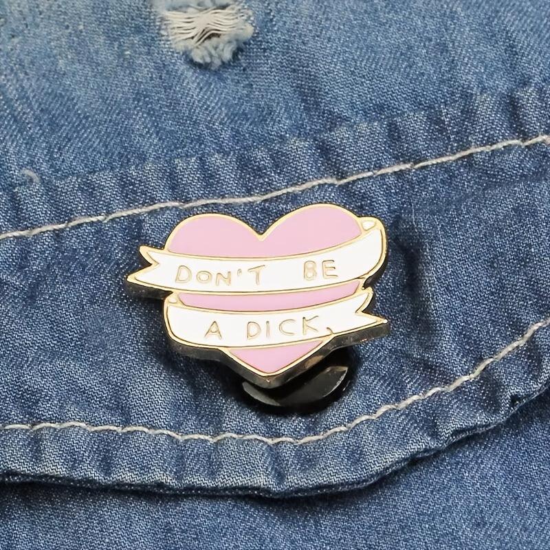 Pink Love Micro Pin Brooch for Jackets and Bags