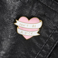 Pink Love Micro Pin Brooch for Jackets and Bags
