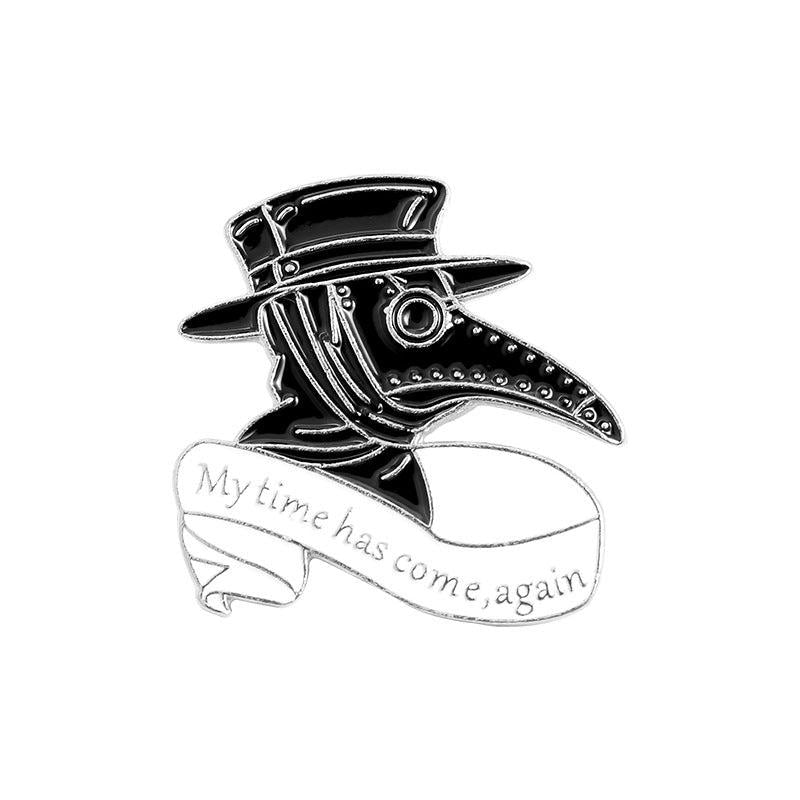 Creative Crow Brooch Men's Pin Wounded Crow Design