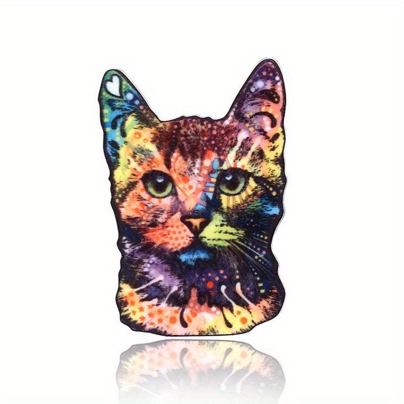 Personality Kitten Acrylic Brooch Jewelry Corsage