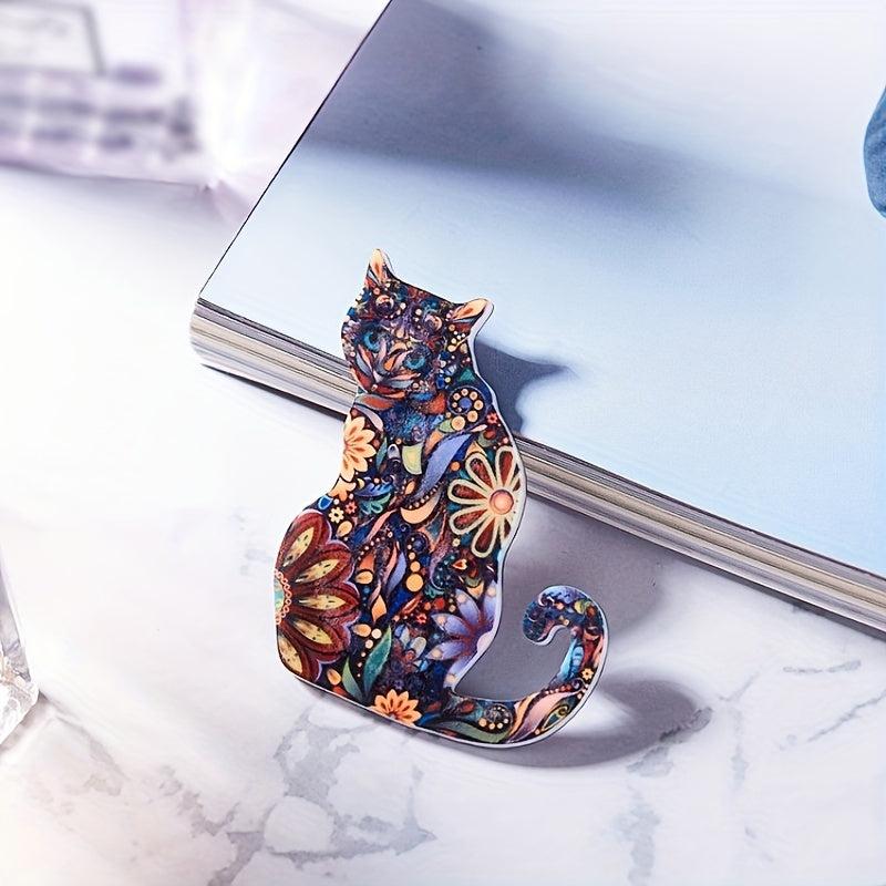 Personality Kitten Acrylic Brooch Jewelry Corsage