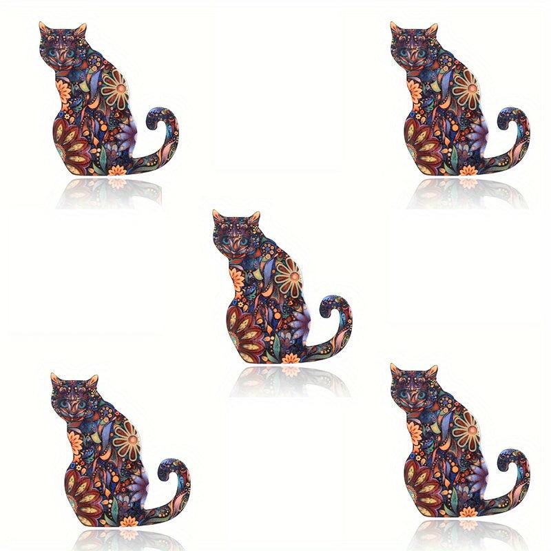 Personality Kitten Acrylic Brooch Jewelry Corsage
