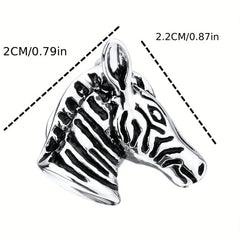Vintage Horse Head Brooch Jewelry Suit Pin Collar Pin for Men
