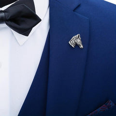 Vintage Horse Head Brooch Jewelry Suit Pin Collar Pin for Men