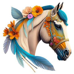 Indian Horse Head HTV Iron-on Transfer Decals for Men