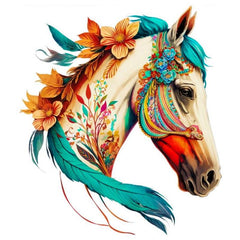 Indian Horse Head HTV Iron-on Transfer Decals for Men