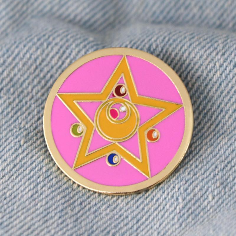 Stylish 5 Point Star Enamel Pins for Men
