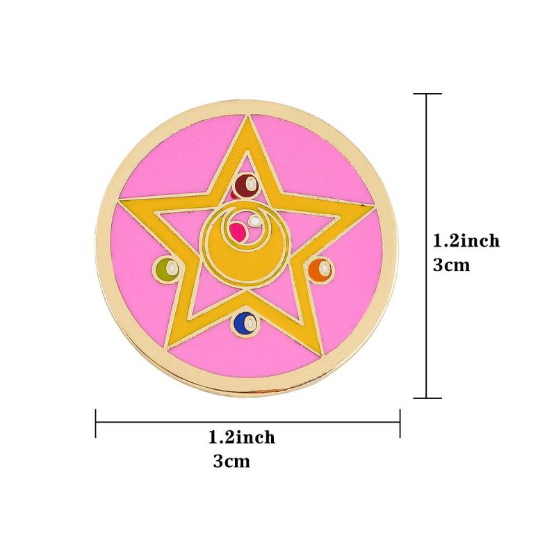 Stylish 5 Point Star Enamel Pins for Men