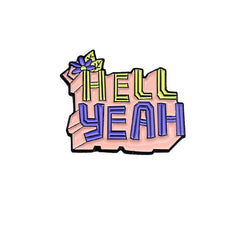 Novel Personality Cartoon Letter Brooch