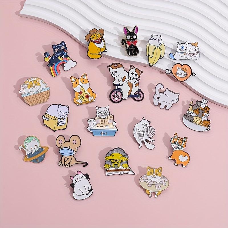 20pcs Cartoon Blind Box Brooch Accessories For Men Party Favors Birthday