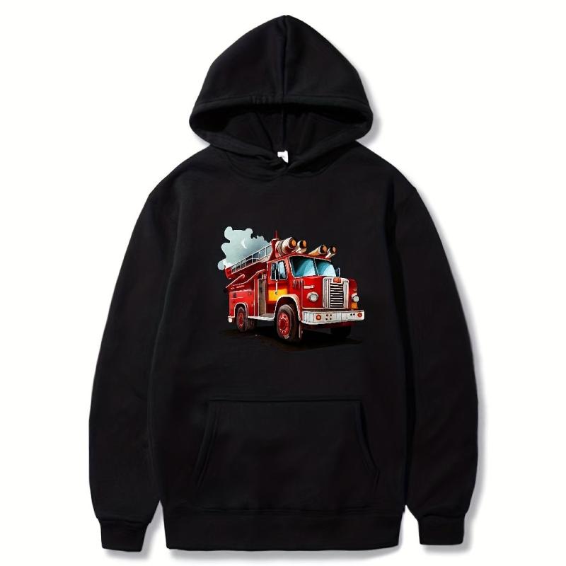 Fire Truck Hand-painted Painting Ink Hot Stamping Ironing Hot Transfer