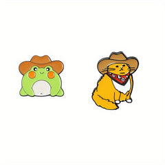 Cat Funny Enamel Pins for Bags Jackets Hat Decoration