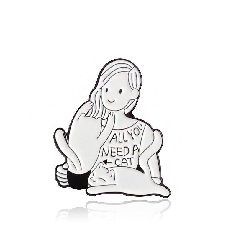 Stylish Cat Zinc Alloy Pin