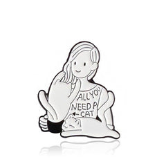 Stylish Cat Zinc Alloy Pin