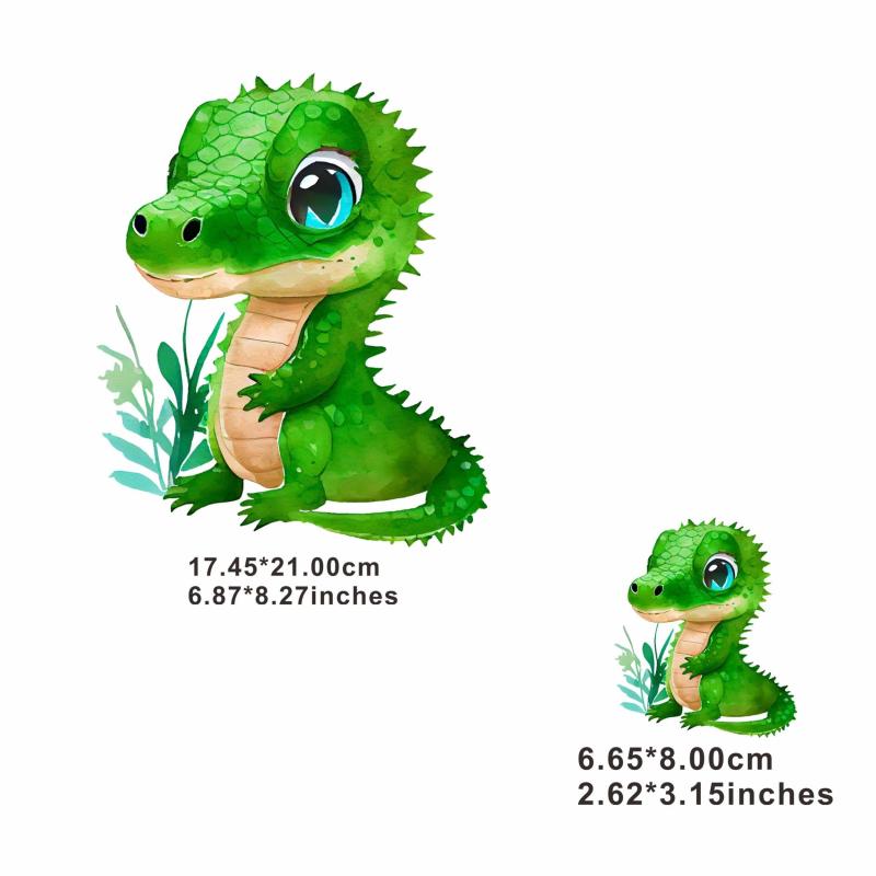 Dinosaur Heat Transfer Film for Clothing Bags Pillows - Men's Decorative Patch