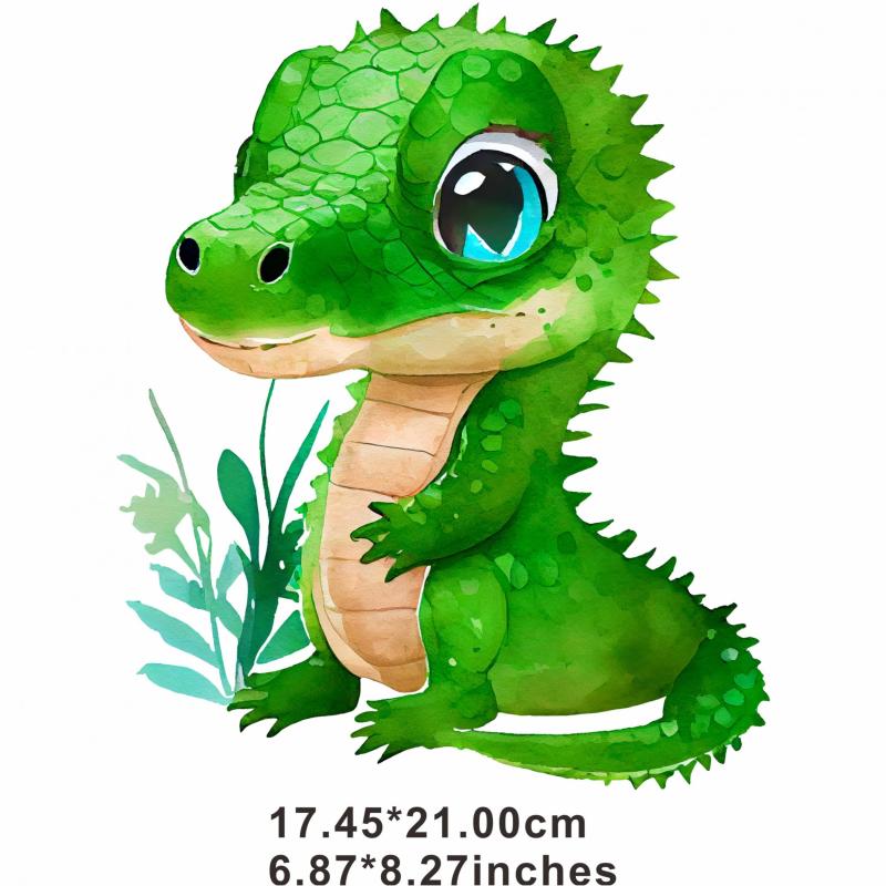 Dinosaur Heat Transfer Film for Clothing Bags Pillows - Men's Decorative Patch