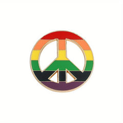 Colorful Rainbow Enamel Pin for Men Love Flag Brooch Holiday Gift